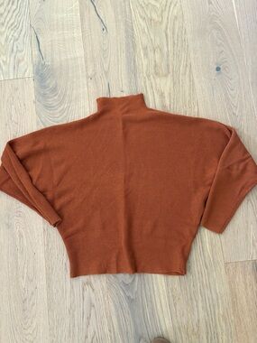 Cyrus Burnt Orange Turtleneck Sweater